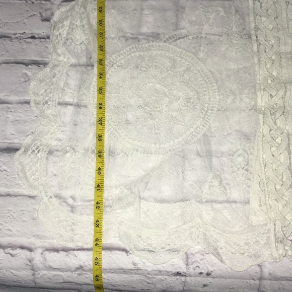 ✨NEW✨ Sheer Cover-Up Mesh Lace Maxi Beach Swimsuit Caftan Women’s ONE SIZE OS - Picture 6 of 12